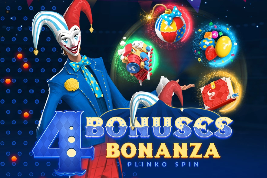 4 Bonuses Bonanza - Plinko Spin Demo Slot